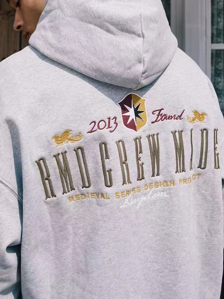 REMEDY Logo Embroidered Fleece Hoodie