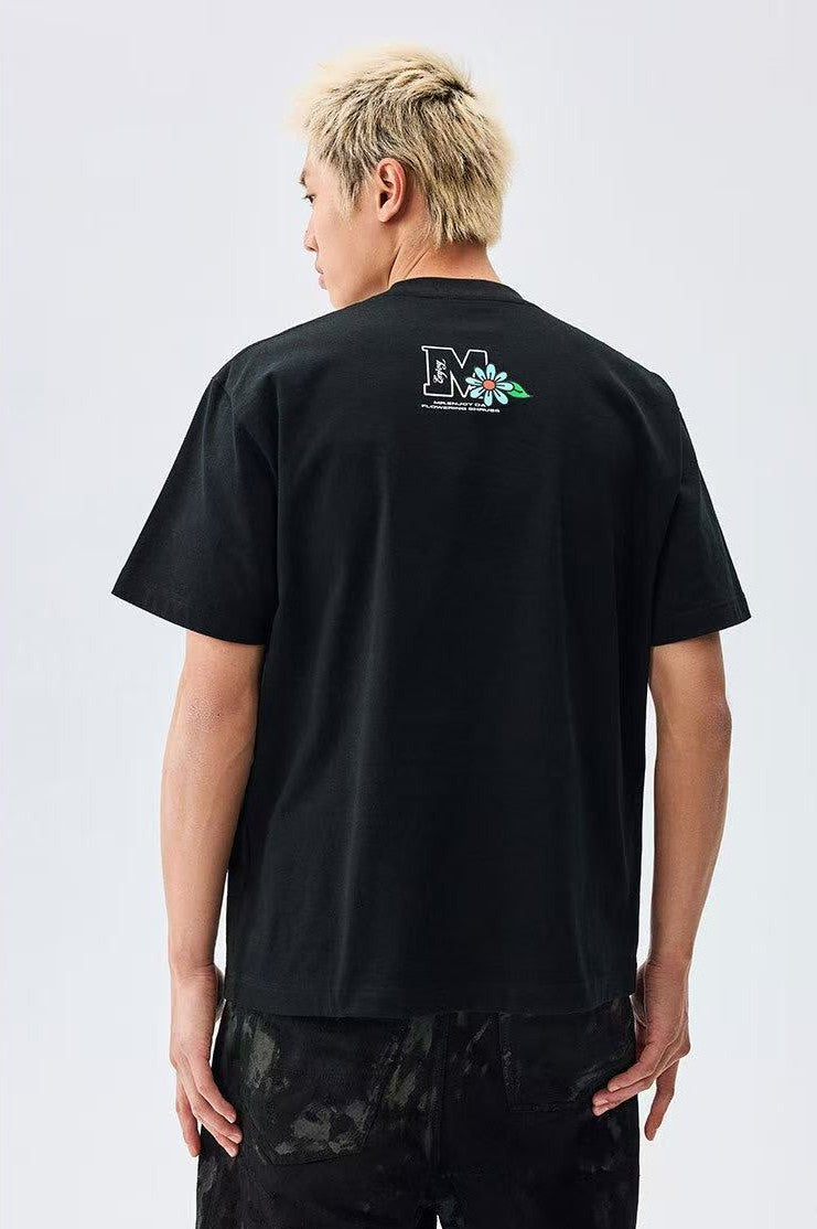 MEDM Hydrangea Design Short-sleeved T-shirt