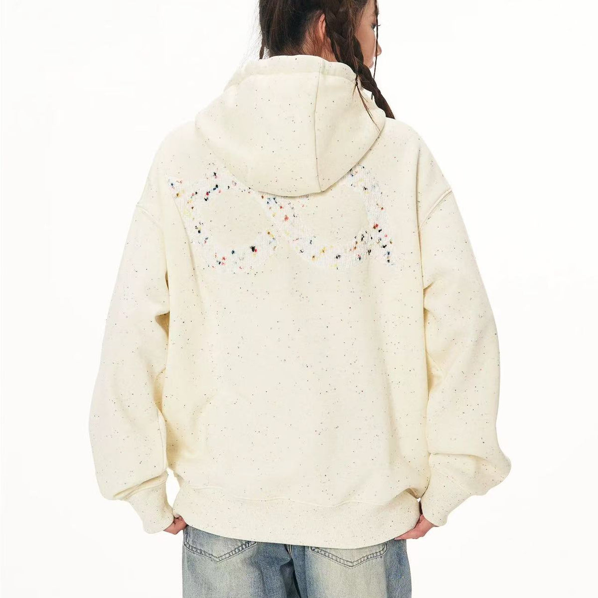 BIPOLAR Patch Colored Dot Hoodie