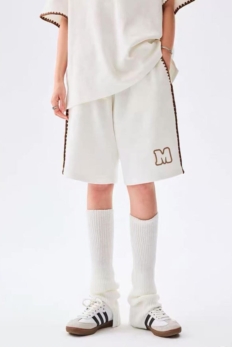 MEDM  Waffle Drawstring Shorts