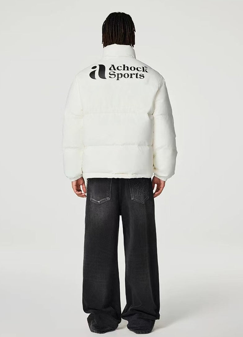 ACHOCK Sports Velvet Stand Collar Down Jacket