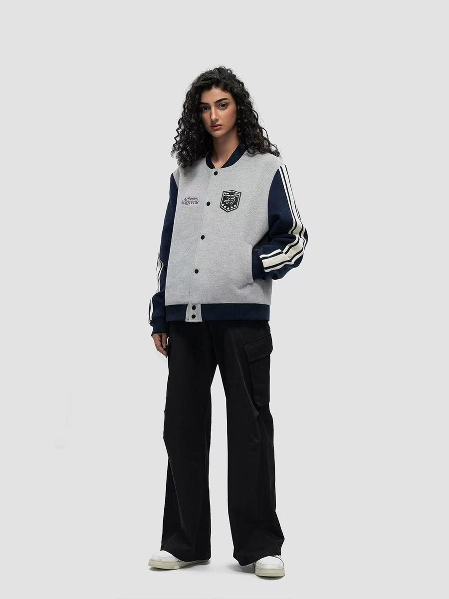 FDR Chapter Striped Baseball Jacket
