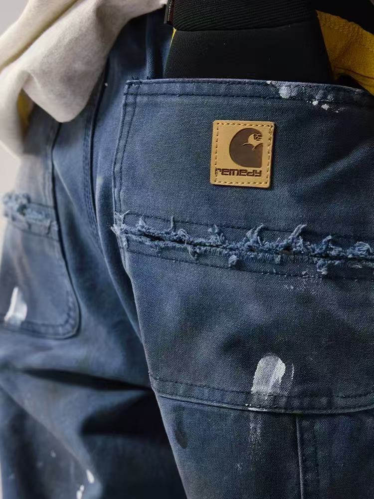 REMEDY Retro Splash Ink Straight-leg Cargo Pants