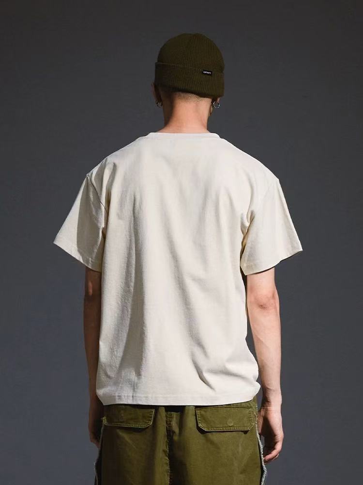REMEDY Distressed Letter Print Short-sleeve T-shirt
