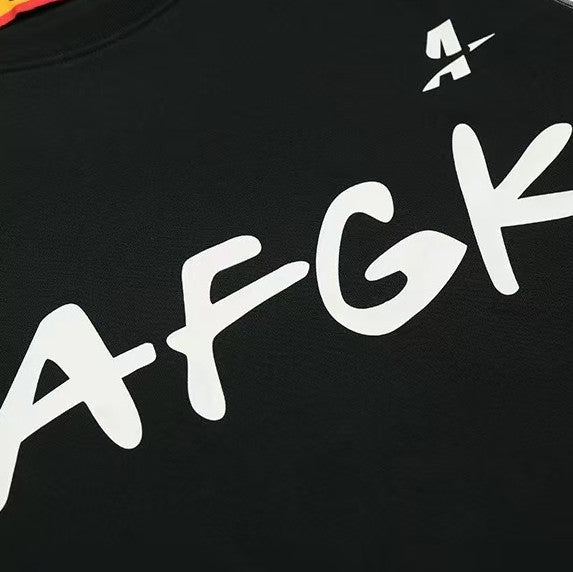 AFGK Mesh Panel Short-sleeved T-shirt
