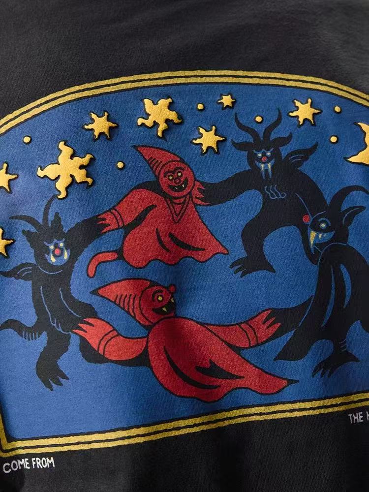 REMEDY Happy Devil Night Print Long-sleeve Tee