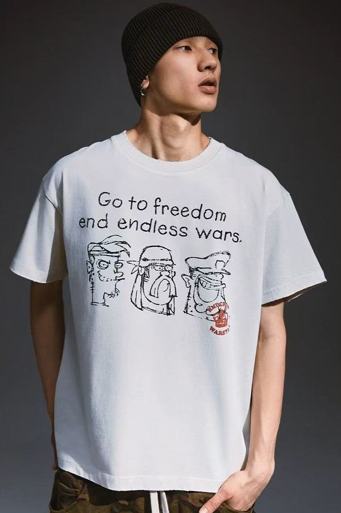 REMEDY Anti-war Short-sleeved T-shirt