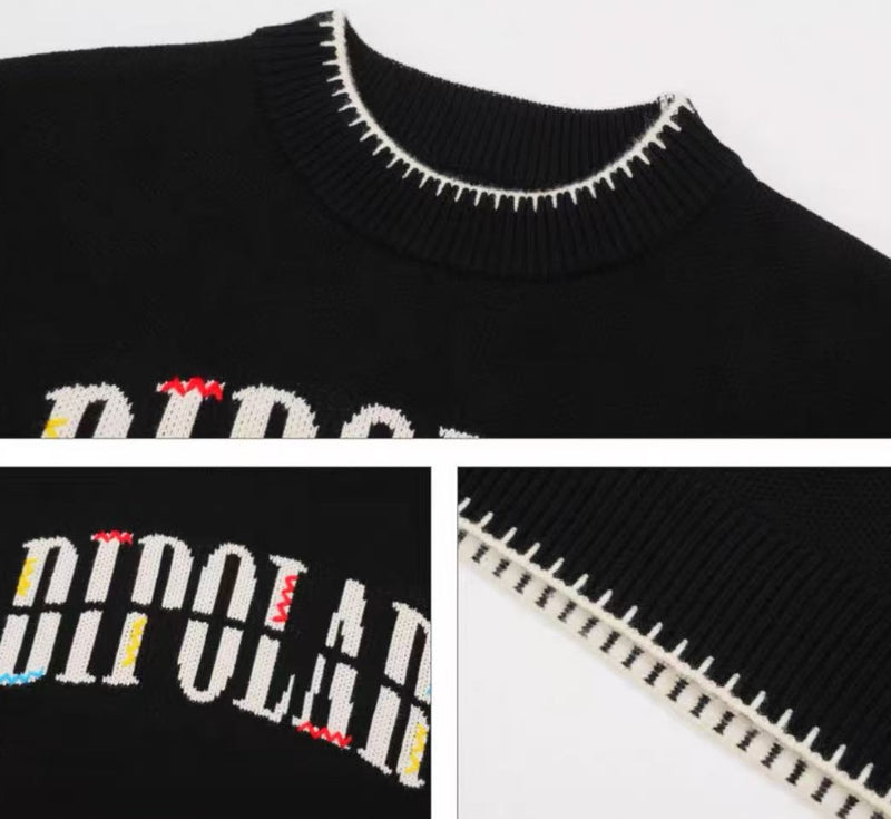 BIPOLAR Disconnected Round Neck Sweater
