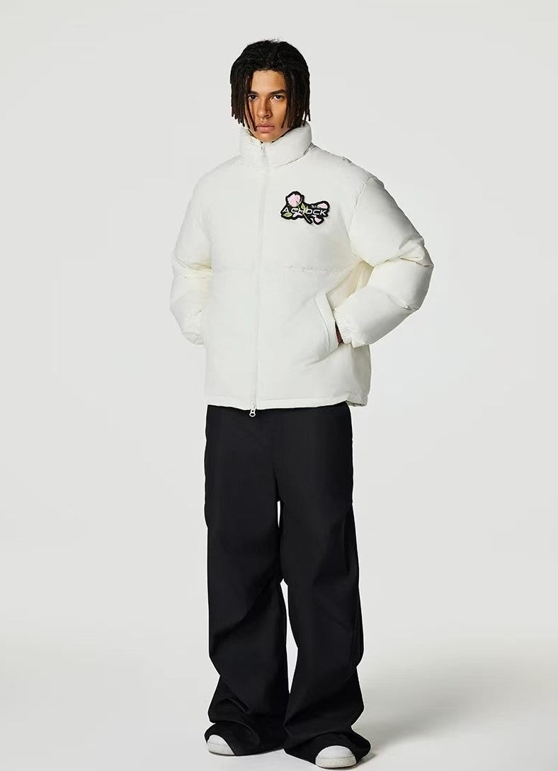 ACHOCK Logo Design Velcro Down Jacket