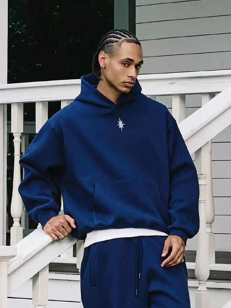 REMEDY Octagram Star Logo Print Hoodie
