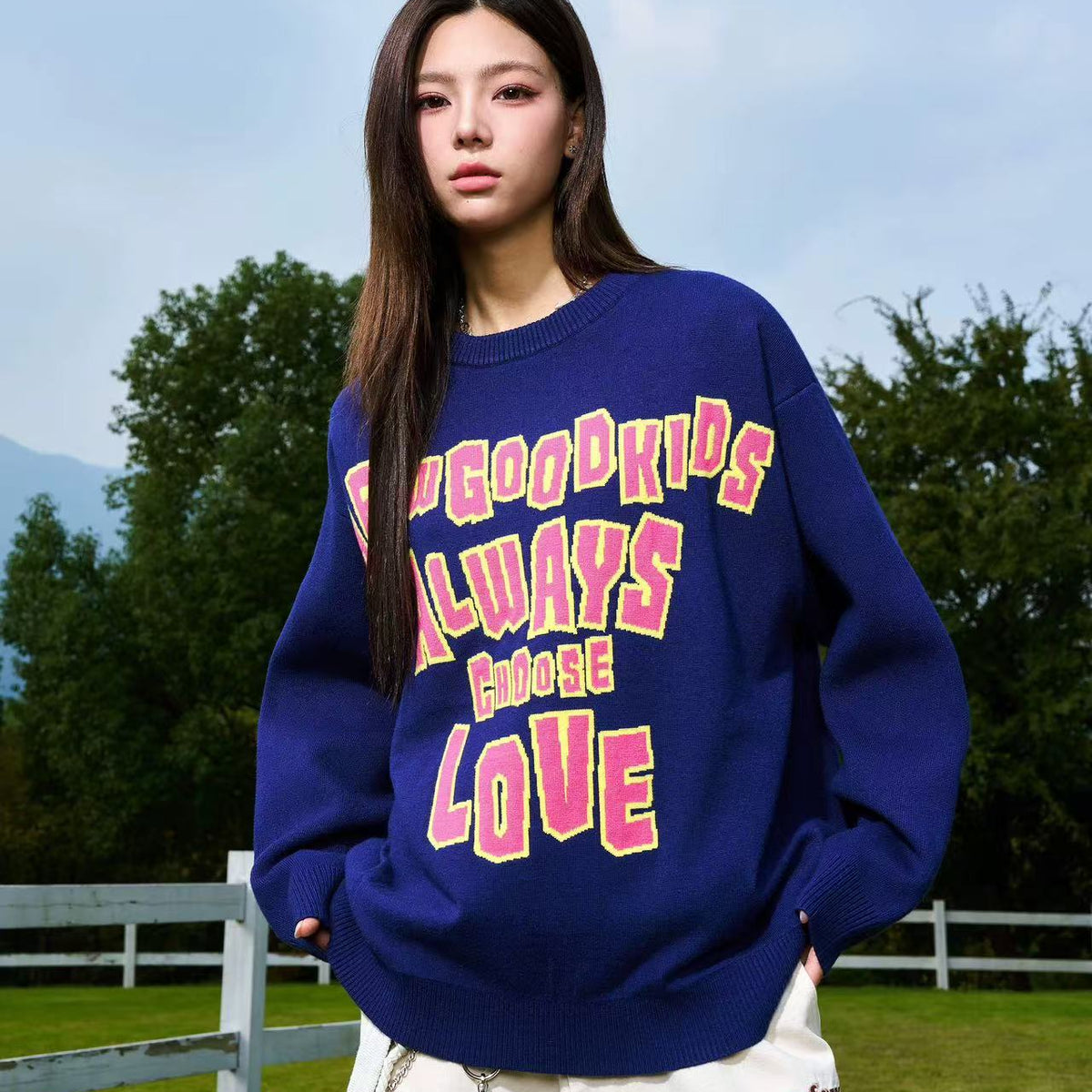 AFGK Logo Lettered Wool Sweater