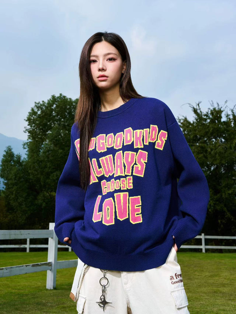AFGK Logo Lettered Wool Sweater