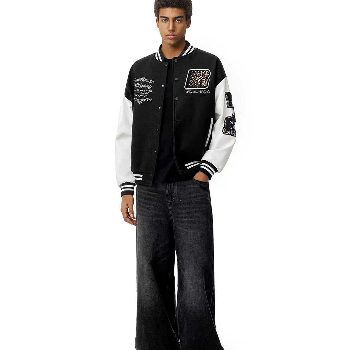 FDR Retro R-shaped Velcro Varsity Jacket