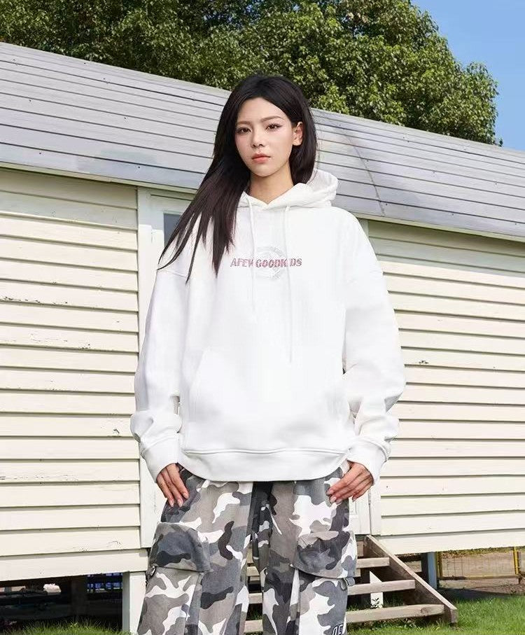 AFGK Hot Drill Contrasting Color Hoodie