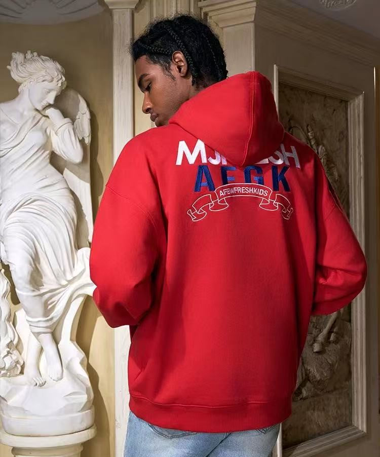 AFGKxMJFRESH Basic Embroidered Hoodie