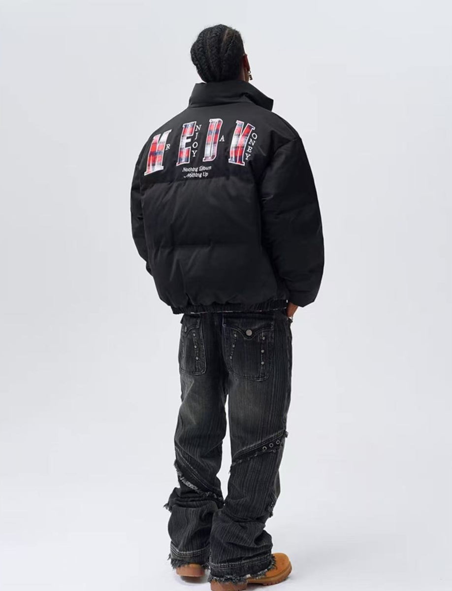 MEDM Plaid Double Sided Down Jacket