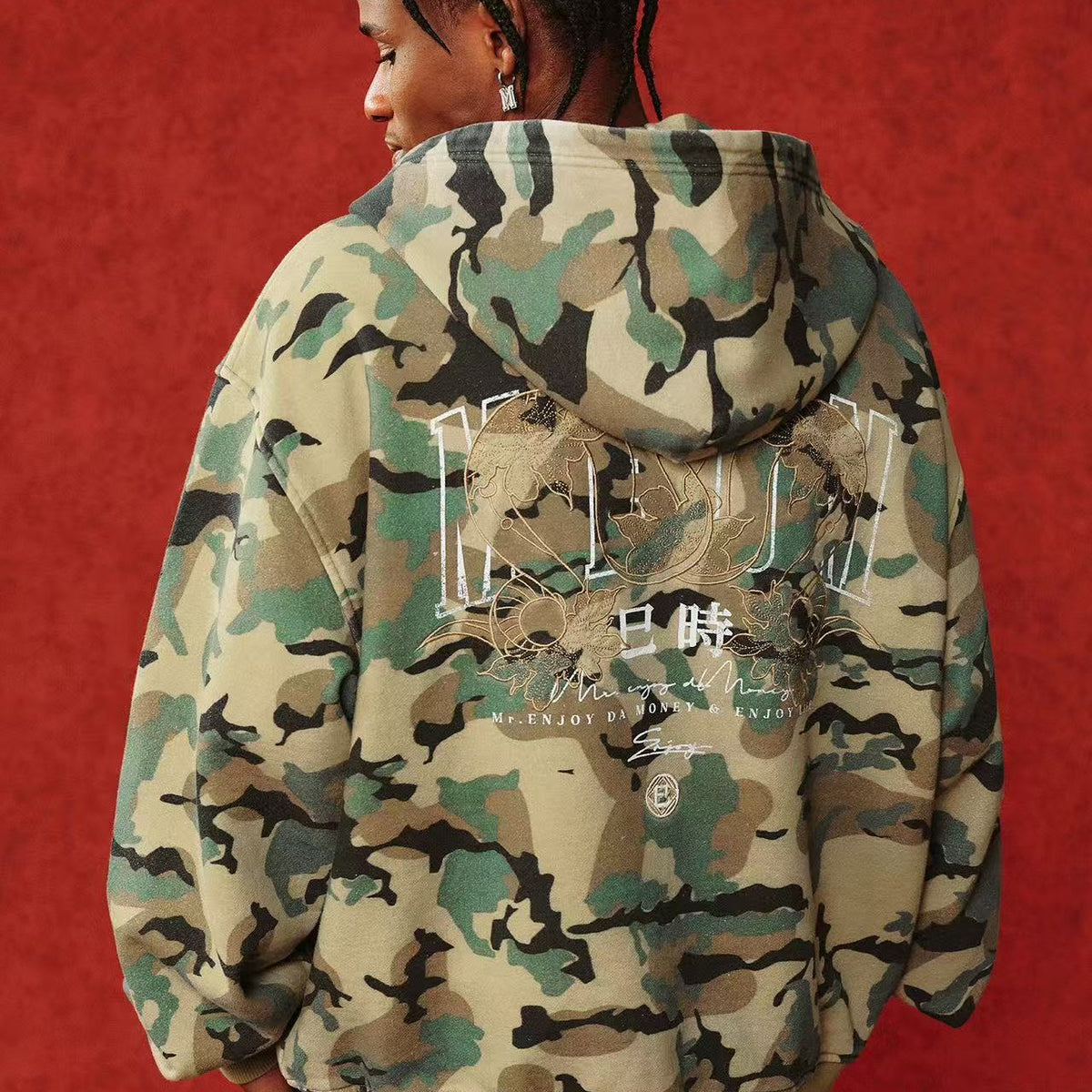 MEDM " Year of the Snake" Cardigan Hooded Sweatshirt