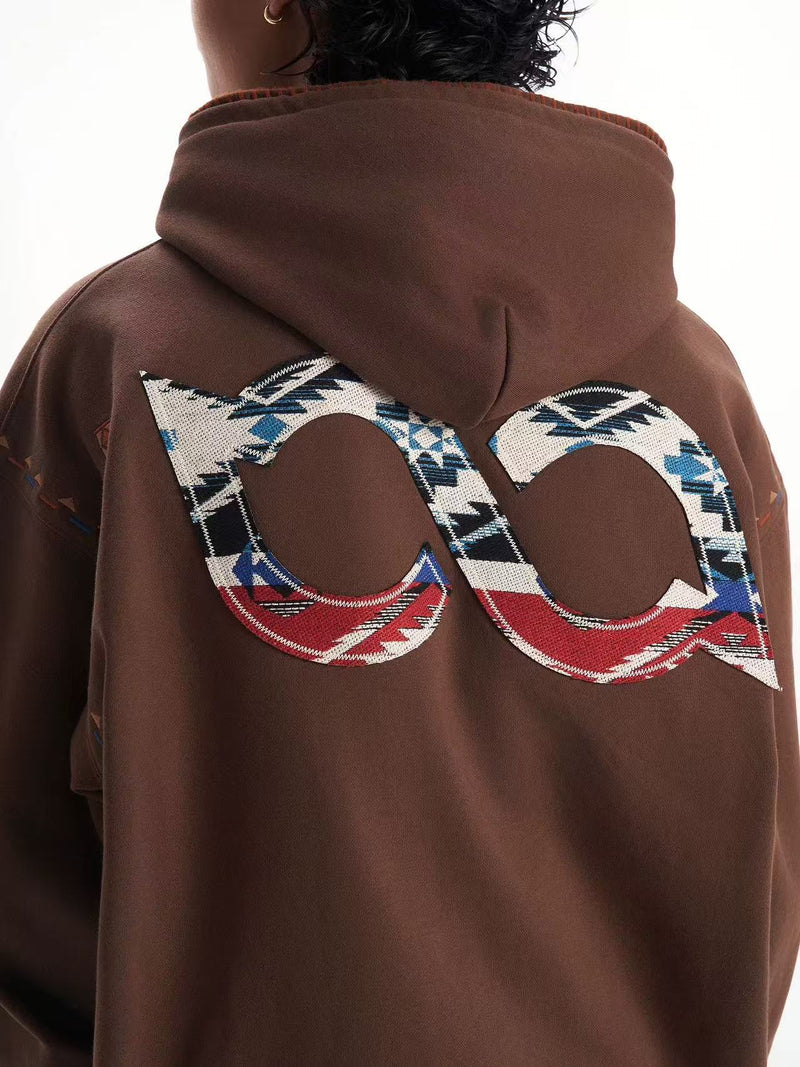 BIPOLAR Maillard Patch Embroidered Hoodie