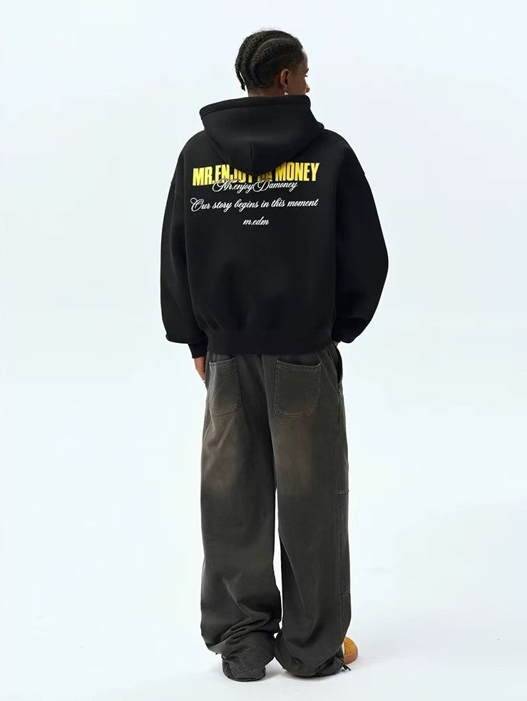 MEDM Four-letter Logo Air Layer Zipper Sweatshirt
