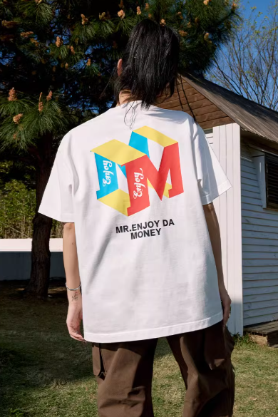 MEDM Three-dimensional Logo Embroidered Short-sleeved T-shirt