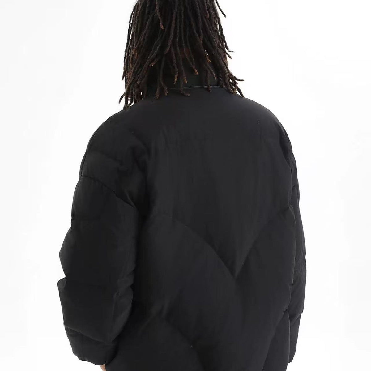 STK Vintage Quilted Embroidered Hooded Down Jacket