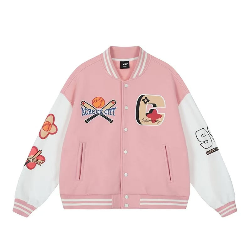 ACHOCK American Baseball Embroidery Jacket
