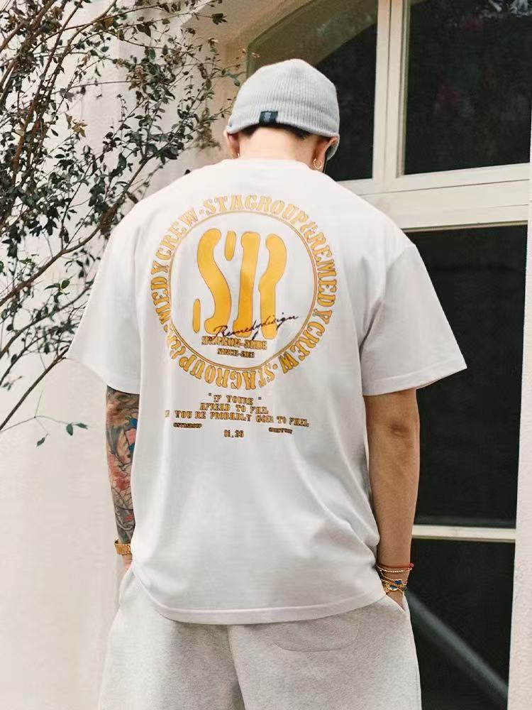 REMEDYxSTA Retro Logo Print Short-sleeve T-shirt