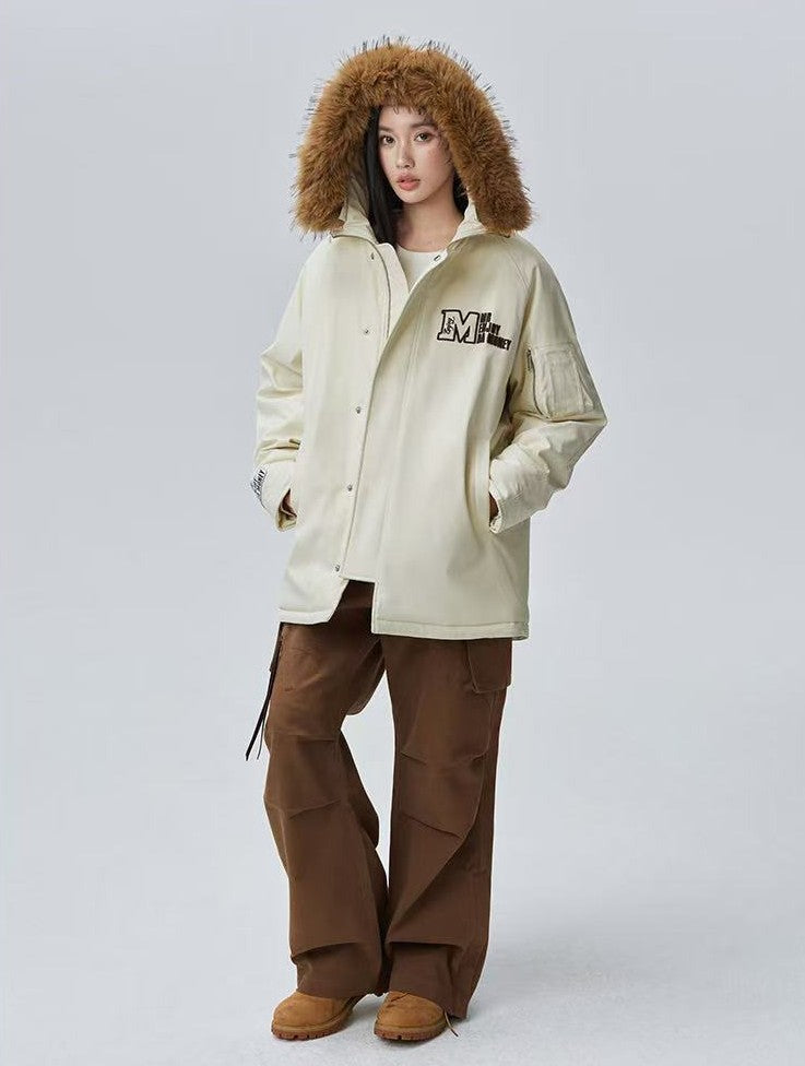 MEDM Fur Collar Long Down Parka