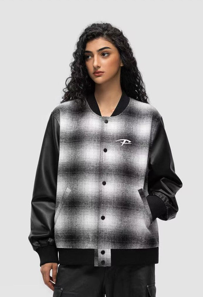 FDR Plaid Baseball Jacket