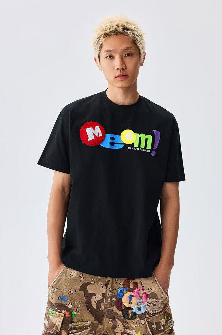 MEDM Toothbrush Embroidered M Short-sleeved T-shirt