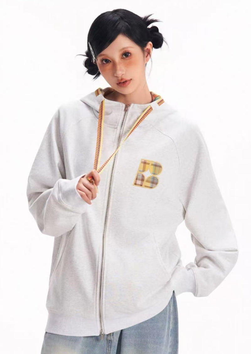 BIPOLAR Ethnic Style Sub-zip Sweatshirt