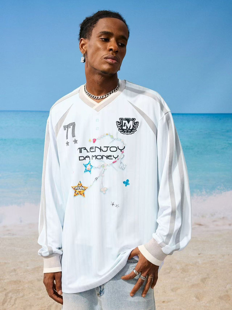 MEDM Necklace Design Long-sleeved T-shirt