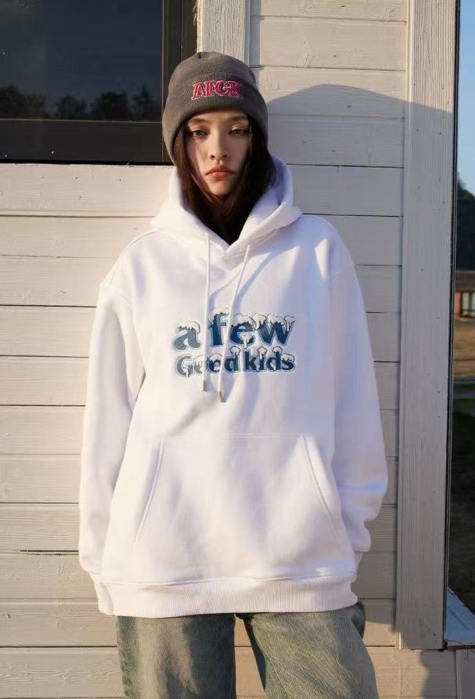 AFGK Snow Series Embroidered Hoodie