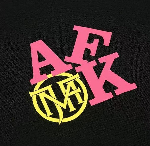 AFGKxMJFRESH Ribbon Printed Short-sleeved T-shirt