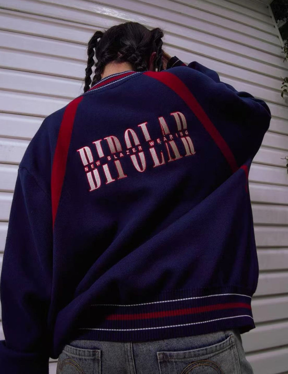 BIPOLAR Mera Outfit Baseball Jersey Sweater