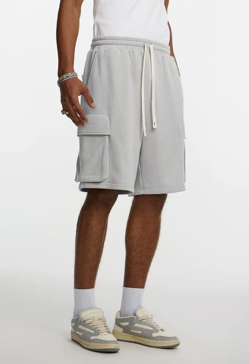 STK  Pocket Embroidered Knit Shorts