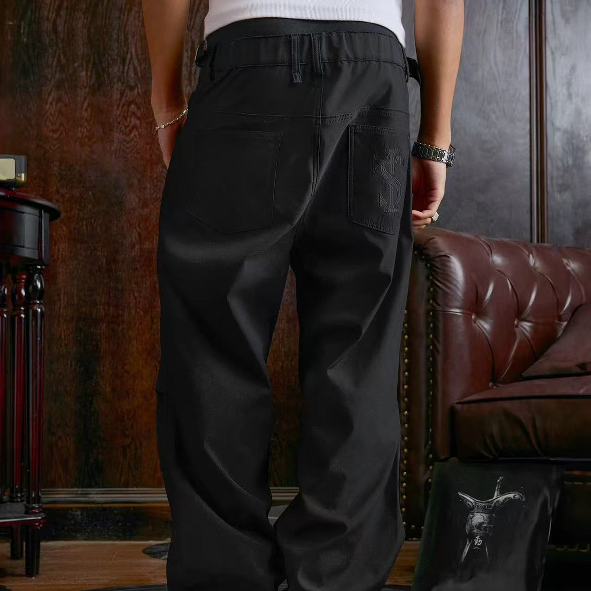 STK Vintage Double-Fold Woven Trousers