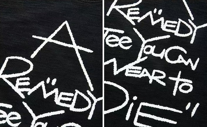 REMEDY Bamboo Lettering Short-sleeve T-Shirt