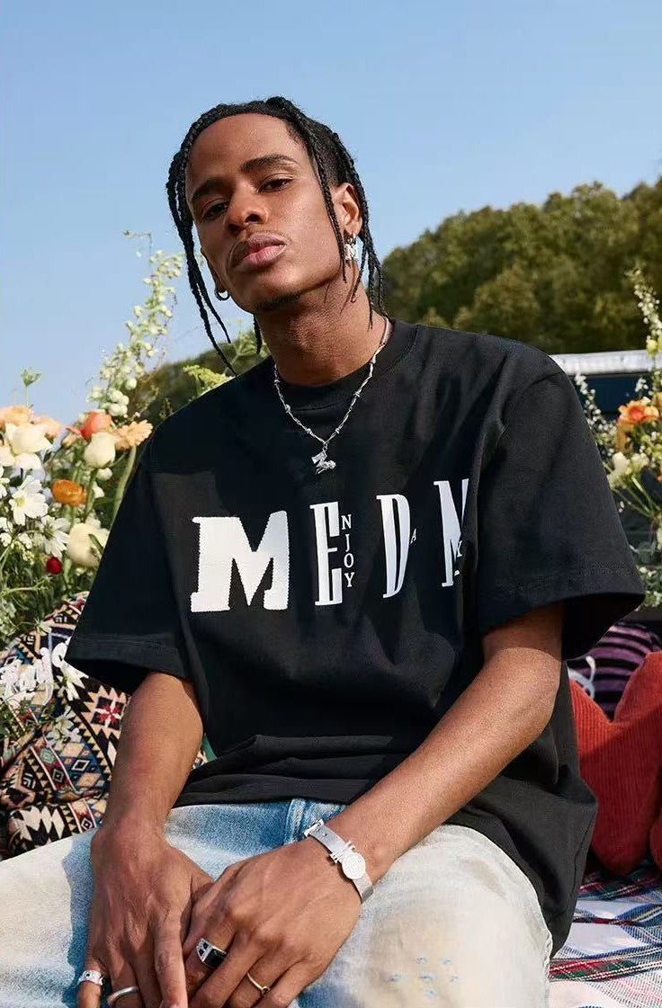 MEDM Chunky Knitted Short-sleeve T-Shirt