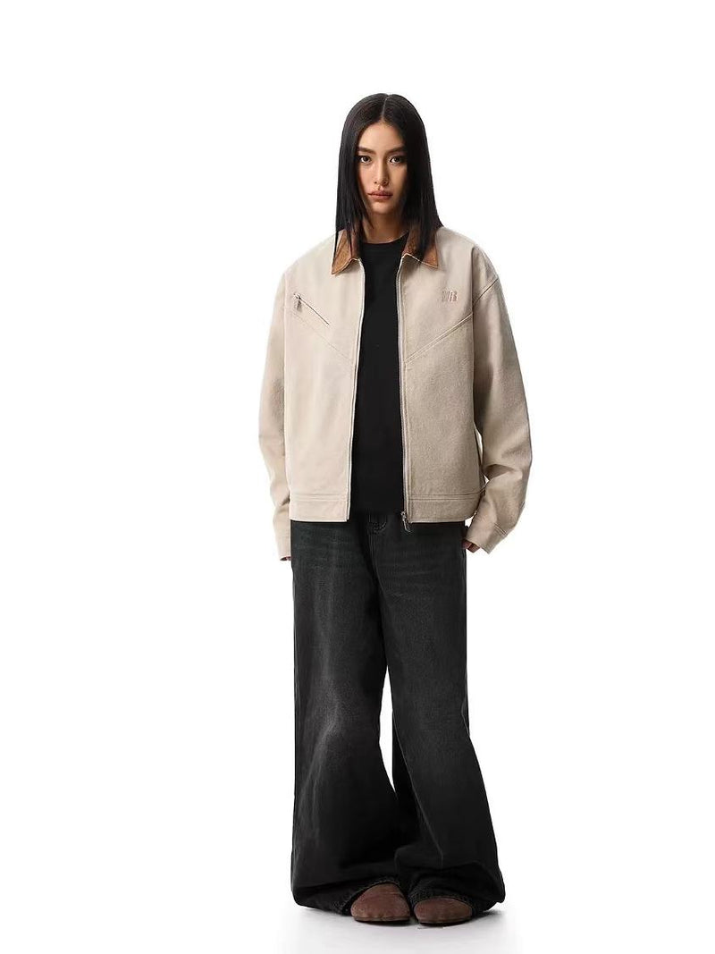 FDR Barn Style Contrasting Lapel Jacket