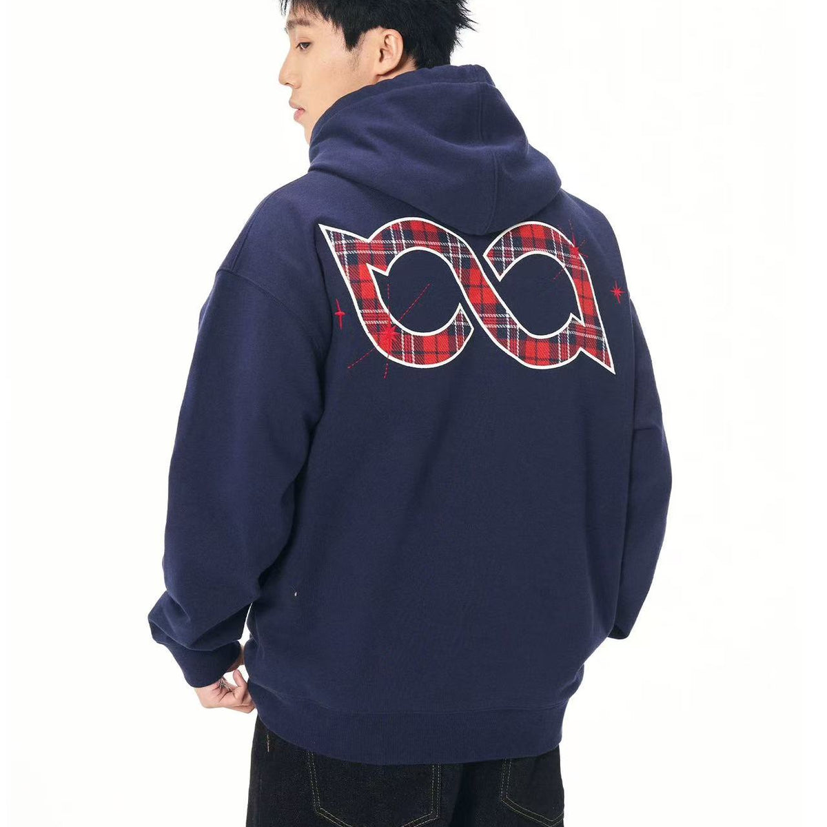 BIPOLAR Plaid Star Hoodie
