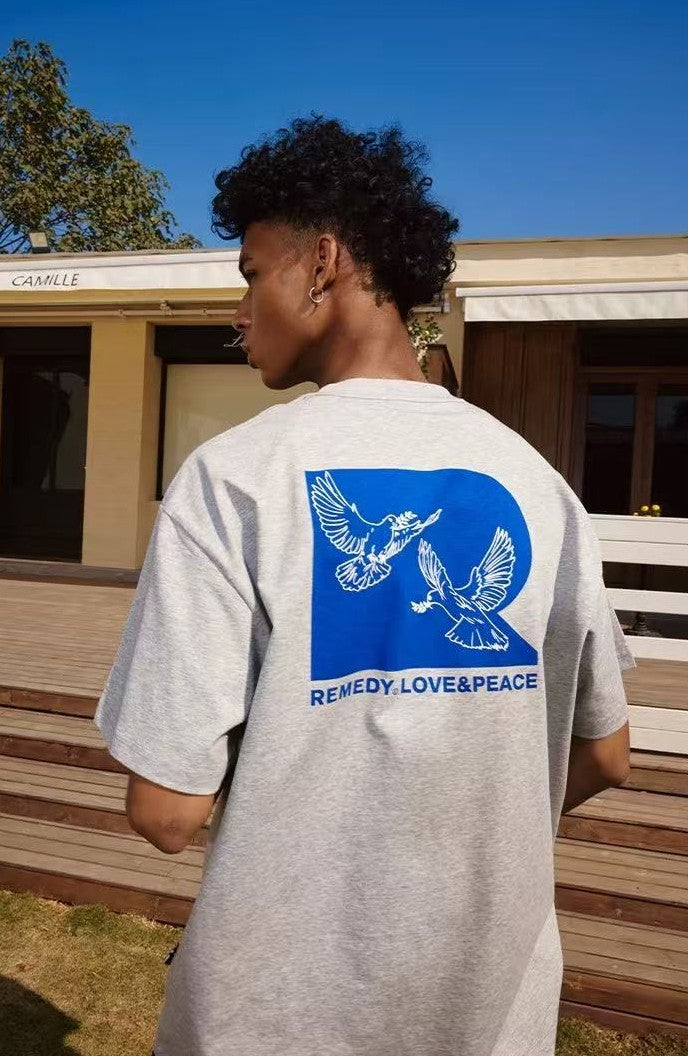 REMEDY Love and Peace Dove Short-sleeve T-shirt