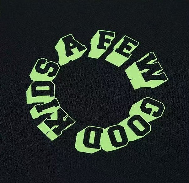 AFGK Slogan Letter Print Short-sleeved T-shirt