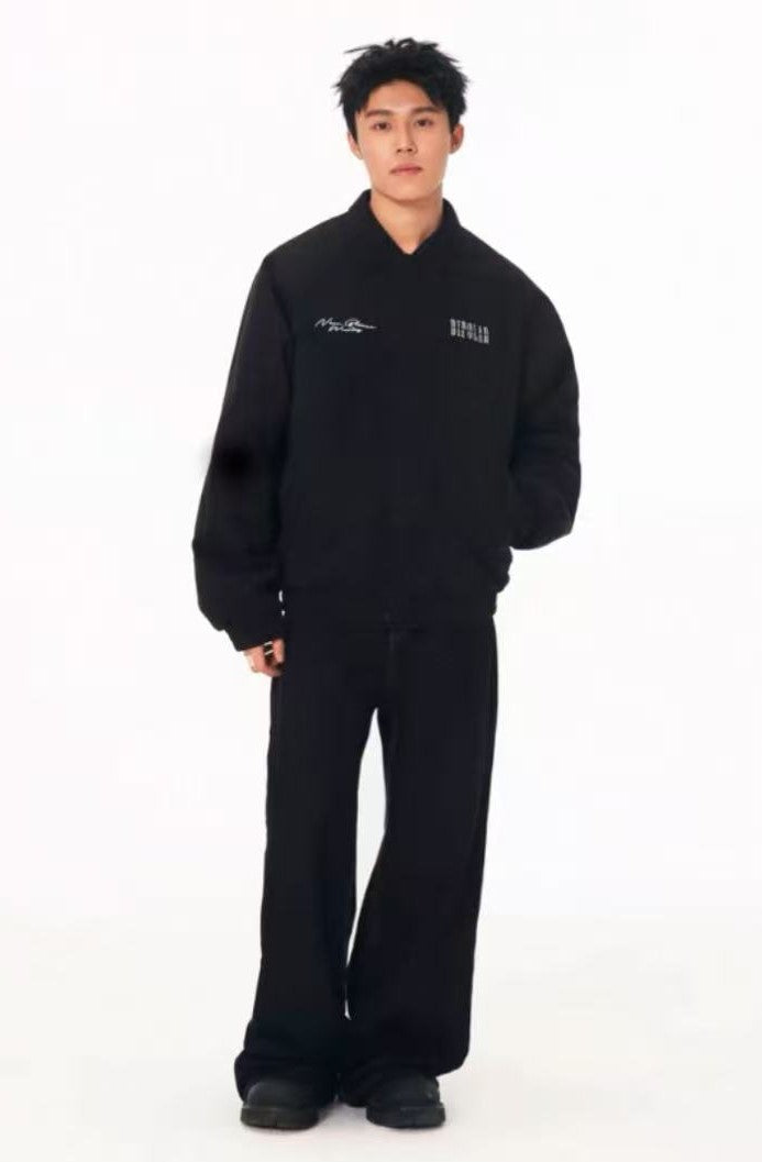 BIPOLAR Embroidered Suede Down Jacket