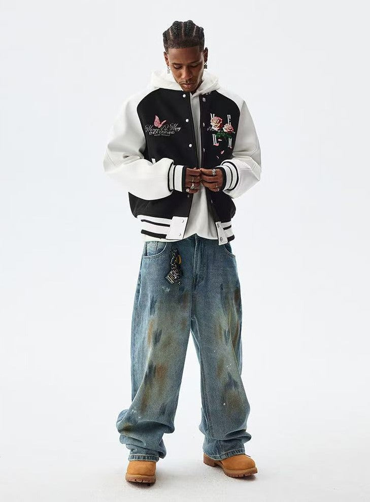 MEDM Origami Rose Baseball Jacket