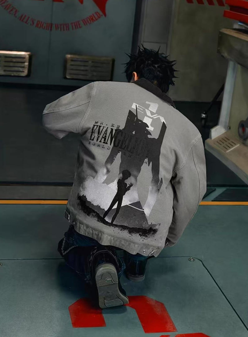 MEDMxEVA Joint Patch Washed Detroit Jacket