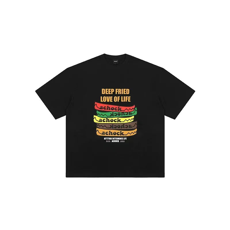 ACHOCK Cartoon Element Printed T-shirt