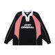 ATRY Contrast Color Patchwork Printed POLO Jersey