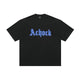 ACHOCK Simple Dot Logo Blur Printed T-shirt