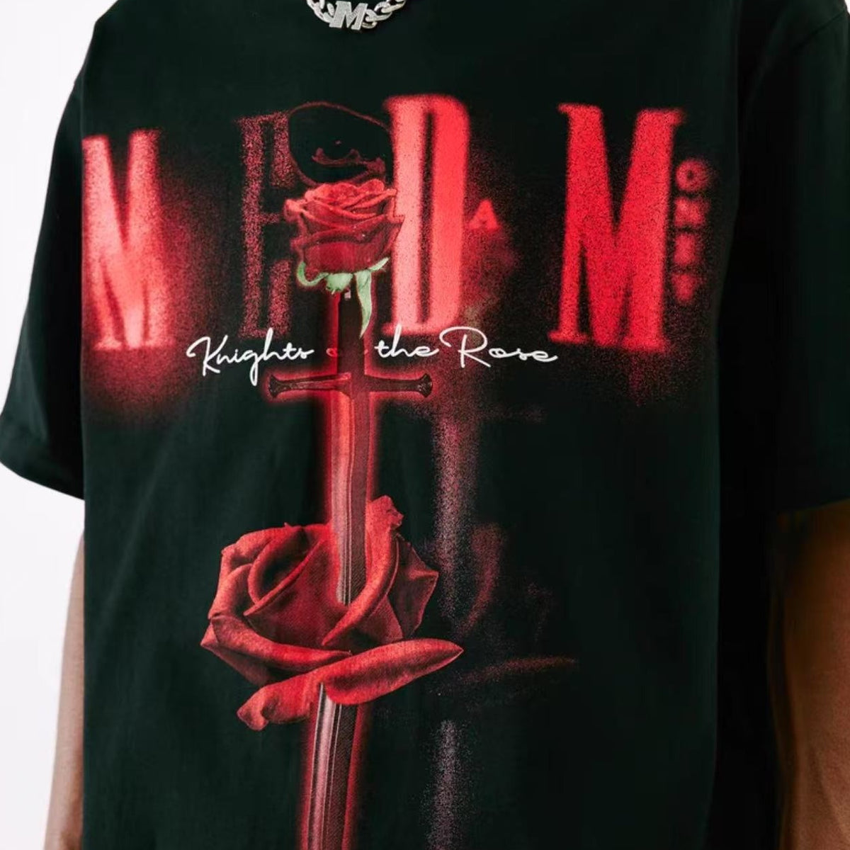 MEDM Hip Hop Rose Short Sleeve T-Shirt